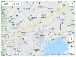 ふじともマップ[Dナビ]関東広域エリアを表示