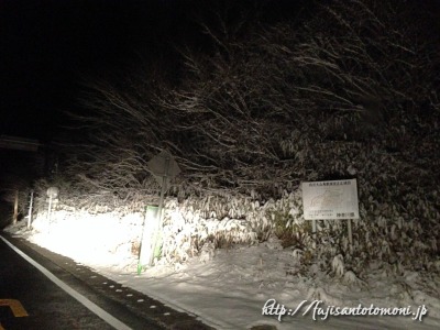 三国峠の着雪の様子