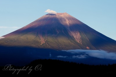 朝霧高原より望む富士山