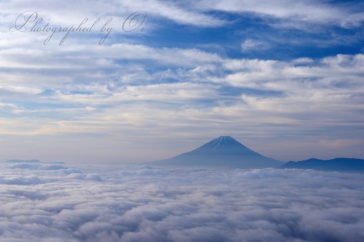 櫛形山の雲海の写真