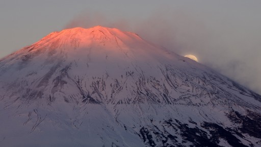 御殿場市からのパール富士＆紅富士の写真