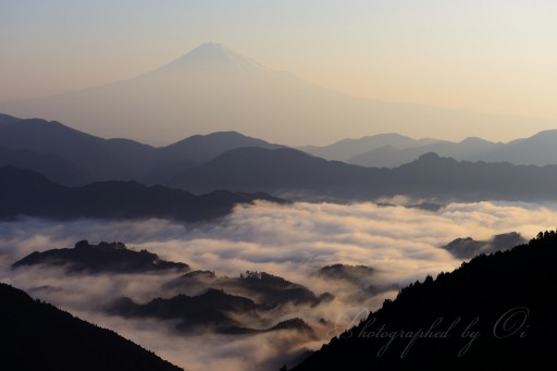 清水吉原の雲海の写真