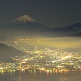 高ボッチ高原からの夜景の写真 「海底都市」