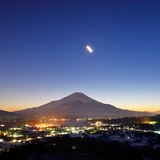 高指山からの夕景と富士山の写真 「Last Stroke」