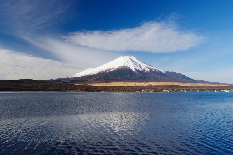 山中湖より望む富士山