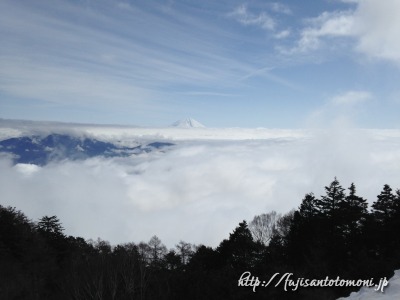 七面山から雲海