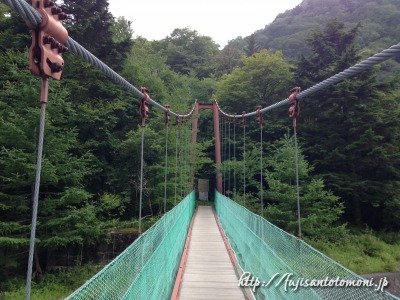 広河原の吊り橋