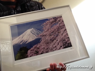 富士山額装写真『春風』