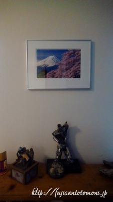 アメリカで飾られた富士山写真『春風』