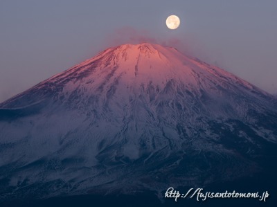 御殿場市から望むパール富士