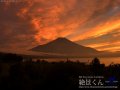 今日の富士山 2015年6月27日（土） この夏2度目の爆夕焼けの写真