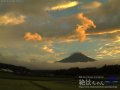 今日の富士山 2015年7月18日（土） 夕焼けと吊るし雲の写真