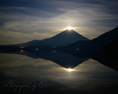 本栖湖でのダブルパール富士は史上初の撮影か。  ― 山梨県南巨摩郡身延町 2021年5月
