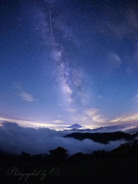 雲が切れるとそこに大宇宙があった。  ― 山梨県大月市 2015年5月