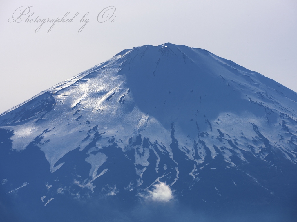 銀富士のアップの写真̌̎白空の銀富士̏ - 御殿場ע・׏山町エリア࿸静岡ݼ࿹̍