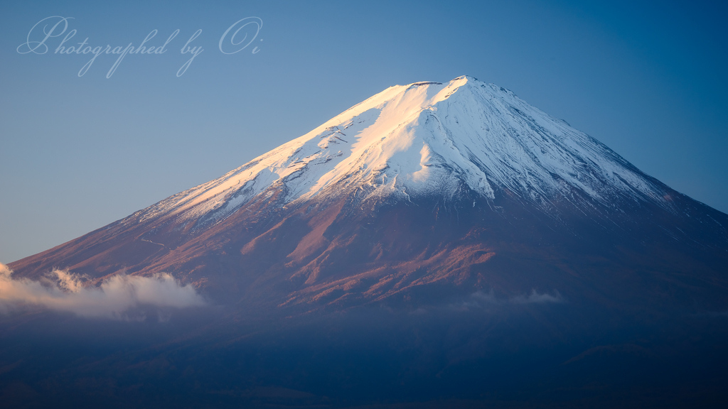 河口湖より秋の富士山の写真̌̎autumn stylȅ - 河口湖・御坂周辺山エリア࿸山梨ݼ࿹̍