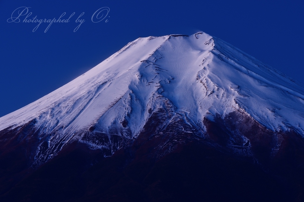忍野村から望む夜ٮけの富士山の写真̌̎夜ٮけの微笑み̏ - 山中湖・忍野村・梨ヶ原エリア࿸山梨ݼ࿹̍