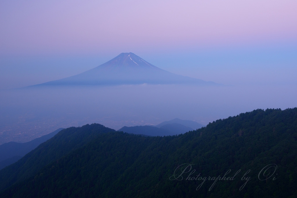 өつ峠の富士山の写真̌̎ビーナスの色̏ - 河口湖・御坂周辺山エリア࿸山梨ݼ࿹̍