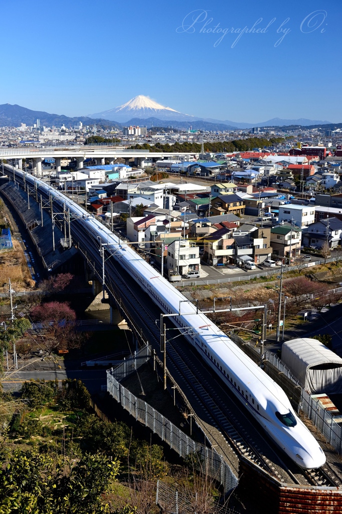 新幹線と富士山の写真̌̎駆け抜ける̏ - 静岡ݼ西部エリア࿸静岡ݼ࿹̍