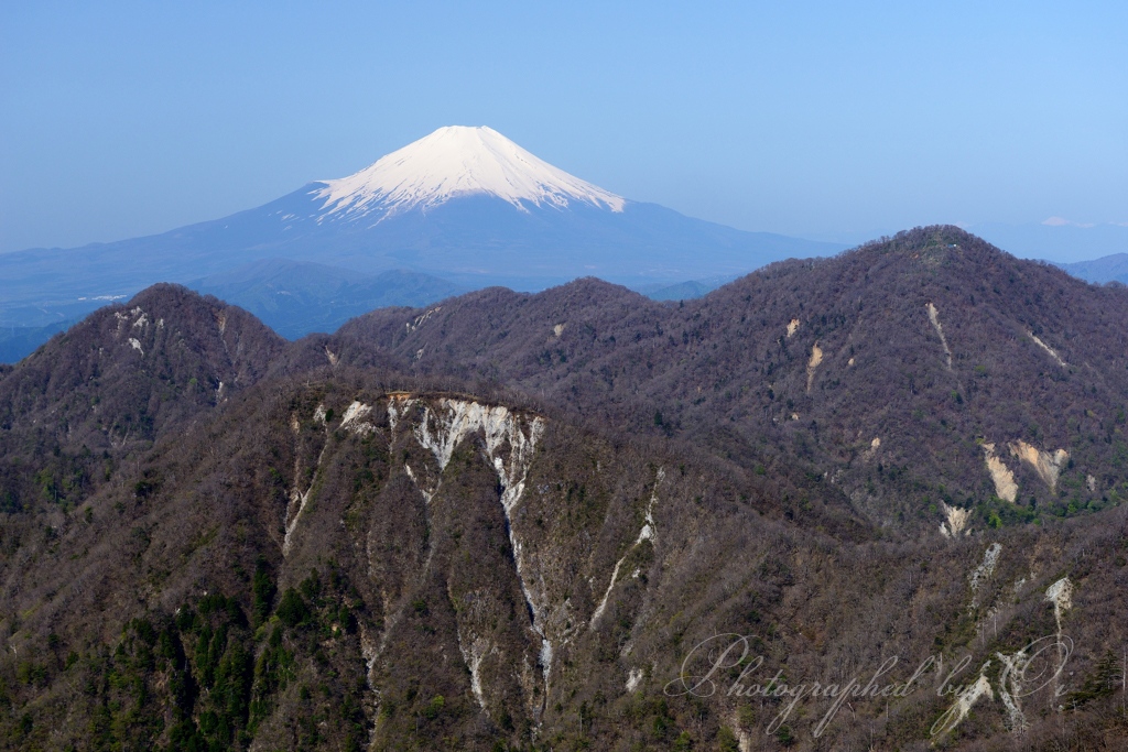 丹沢から見る富士山の写真̌̎丹沢岳景̏ - 丹沢山系・大山周辺エリア࿸神奈川ݼ࿹̍