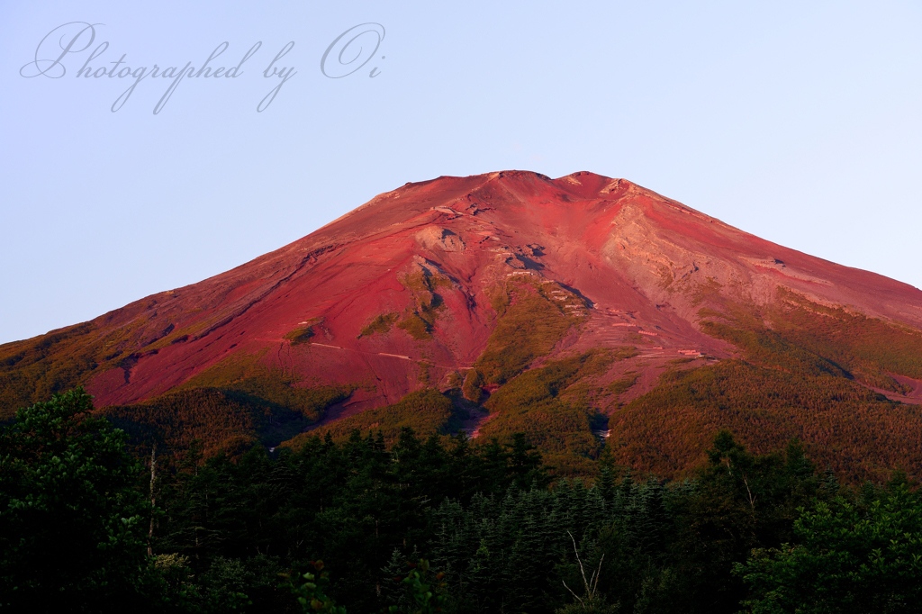 滝沢林道の赤富士の写真̌̎Elegant̏ - 富士山5Ո目・周辺道路エリア࿸山梨ݼ・静岡ݼ࿹̍