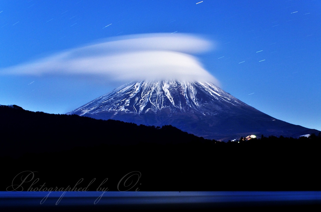ٸ光で撮影した笠雲の写真̌̎ふわり帽子̏ - 西湖・鳴沢・御坂山地西部エリア࿸山梨ݼ࿹̍