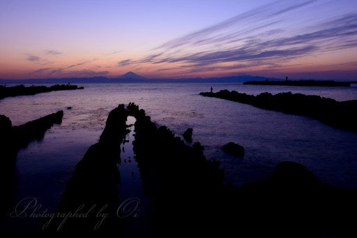 城ヶ島の夕景の写真