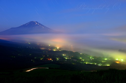 明神山の夜景の写真