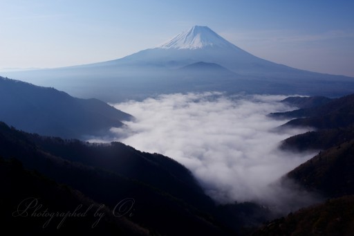 精進峠の雲海の写真