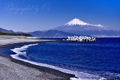 三保の松原と富士山の写真