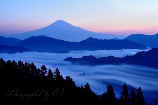 清水吉原の雲海の写真