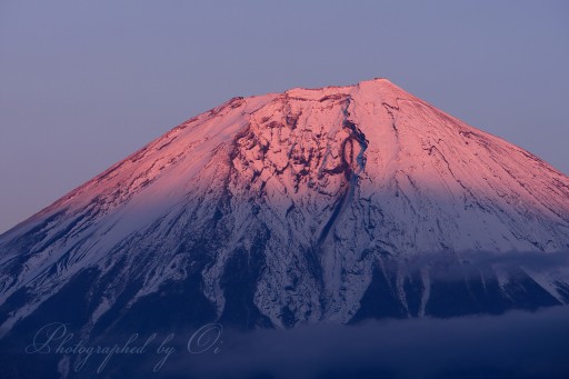 田貫湖の紅富士の写真