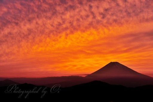 大観山の夕焼けの写真