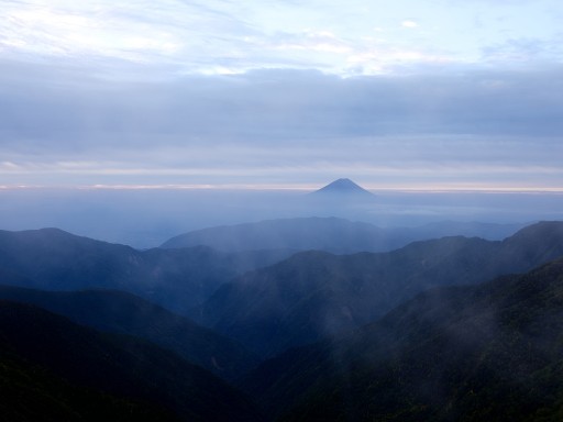 北岳からの富士山の写真