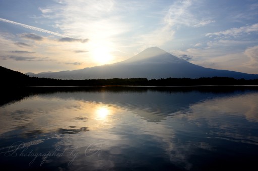 田貫湖の朝の写真