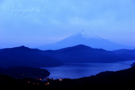 大観山から見た富士山の写真