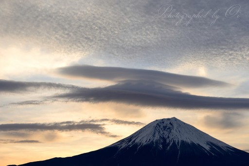 田貫湖の吊るし雲の写真