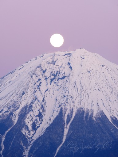 佐野峠からのパール富士の写真