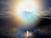 田貫湖から望むダイヤモンド富士の写真 「虹の輪を広げて」