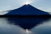田貫湖のダブルダイヤモンド富士の写真 「魅惑の輝き～2014 SUMMER～」