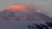 御殿場市からのパール富士＆紅富士の写真 「束の間の共演」