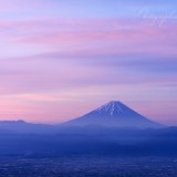 甘利山からの朝焼けの写真 「茜空を描く」