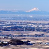 筑波山から望む富士山の写真 「つくばより遥か」