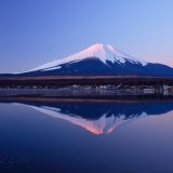 山中湖の紅富士の写真 「Deep Psyche」