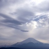 山中湖平野の吊るし雲の写真 「曇天かき乱す」