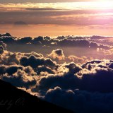 富士登山での御来光の写真 「希望」