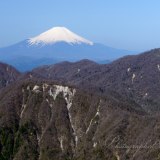 丹沢から見る富士山の写真 「丹沢岳景」