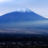 高座山からの富士山の写真 「夕寸の剣」
