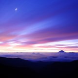 北岳から富士山と朝焼けの写真 「Dramatic」